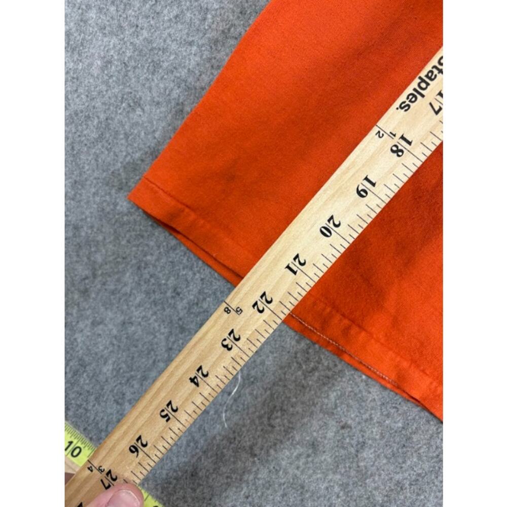 Vintage 80s Russell Athletic Wellesley Soccer Shirt Mens Small Orange Sportswear - Picture 4 of 5
